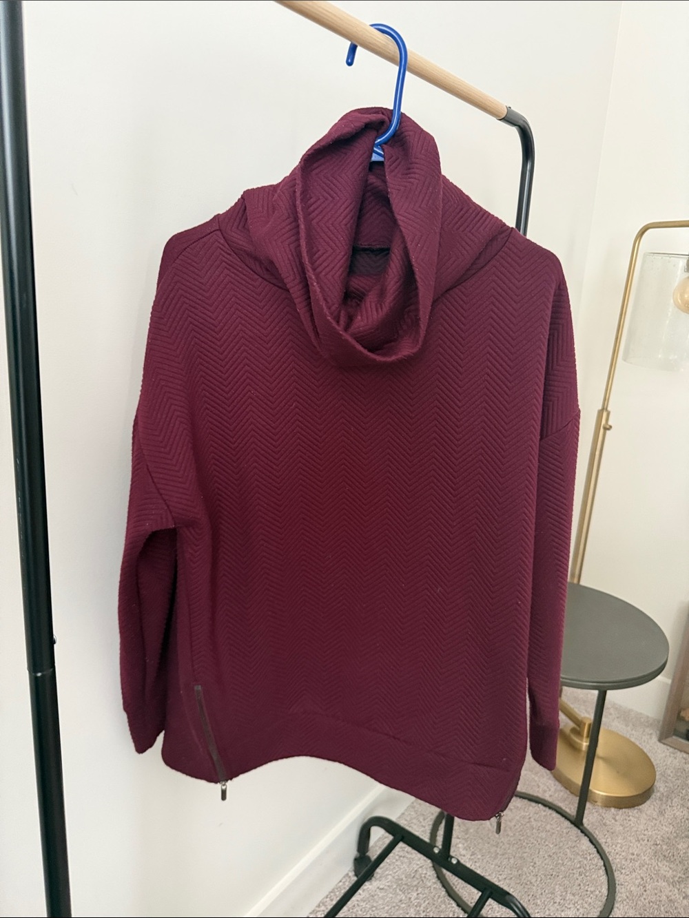 Gapfit Women's Burgundy Turtleneck Active Sweater